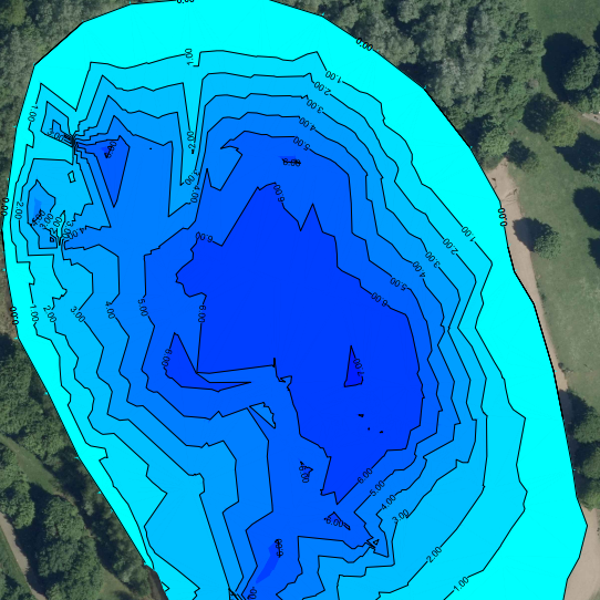 Drohnenbasierte Tiefenvermessung und Unterwasserkarten